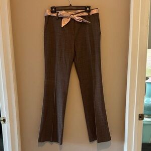 Poleci Brown Pants with Pink Accent